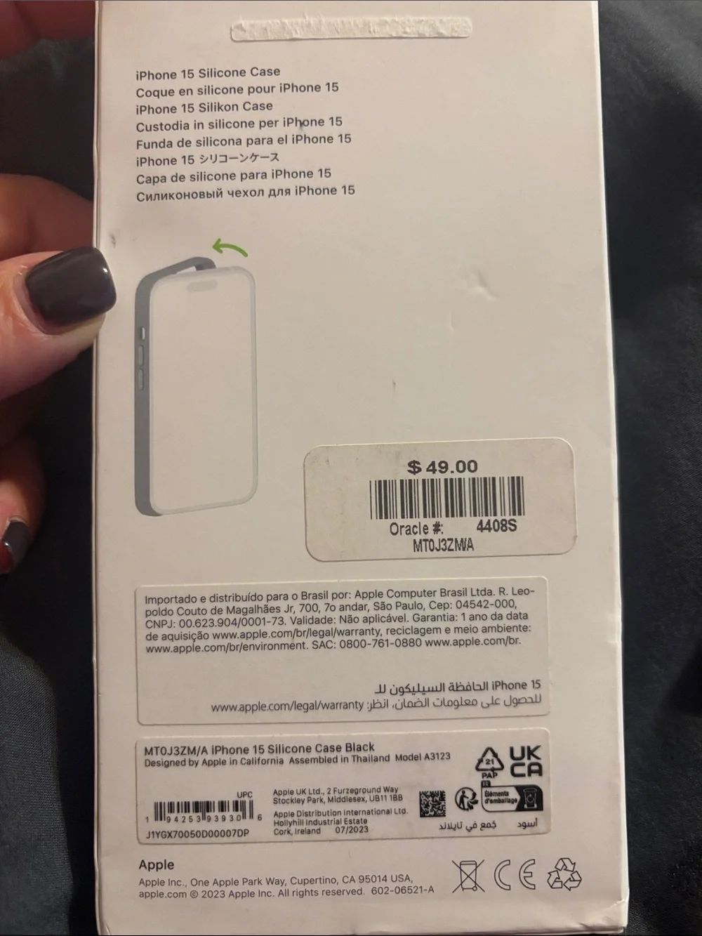 Apple Silicone MagSafe Case for Apple iPhone 15- NEW